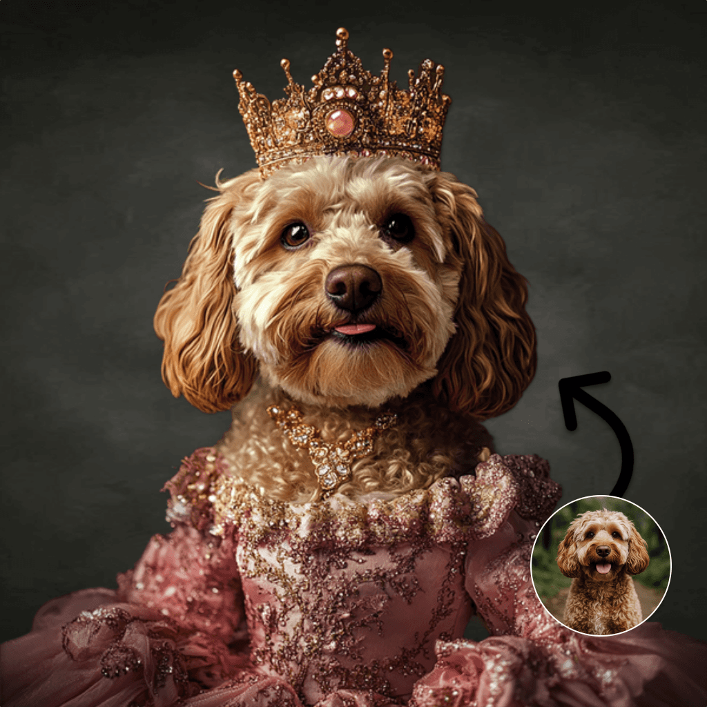 Prinses in roze jurk